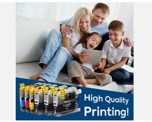 Brother 12PK Quality Ink Set w/ Chip fits Brother LC201 LC203 MFC J460DW J480DW J485DW