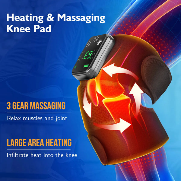 Smart Electric Heating Knee Pad Massager Leg Joint Therapy Knee