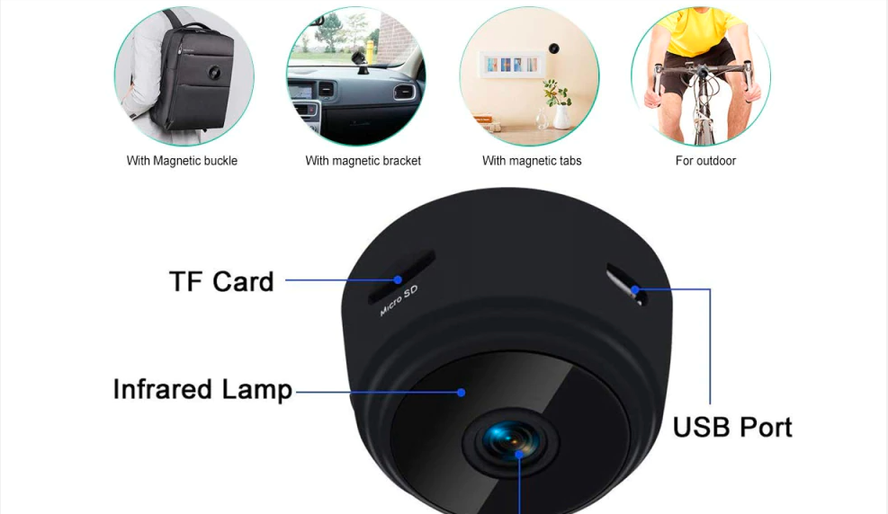 Discrete Wifi Video  Camera Bullet Recorder Surveillance