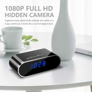 HD 1080P Wireless Wifi IP Spy Hidden Camera Motion Security Alarm Clock IR Cam