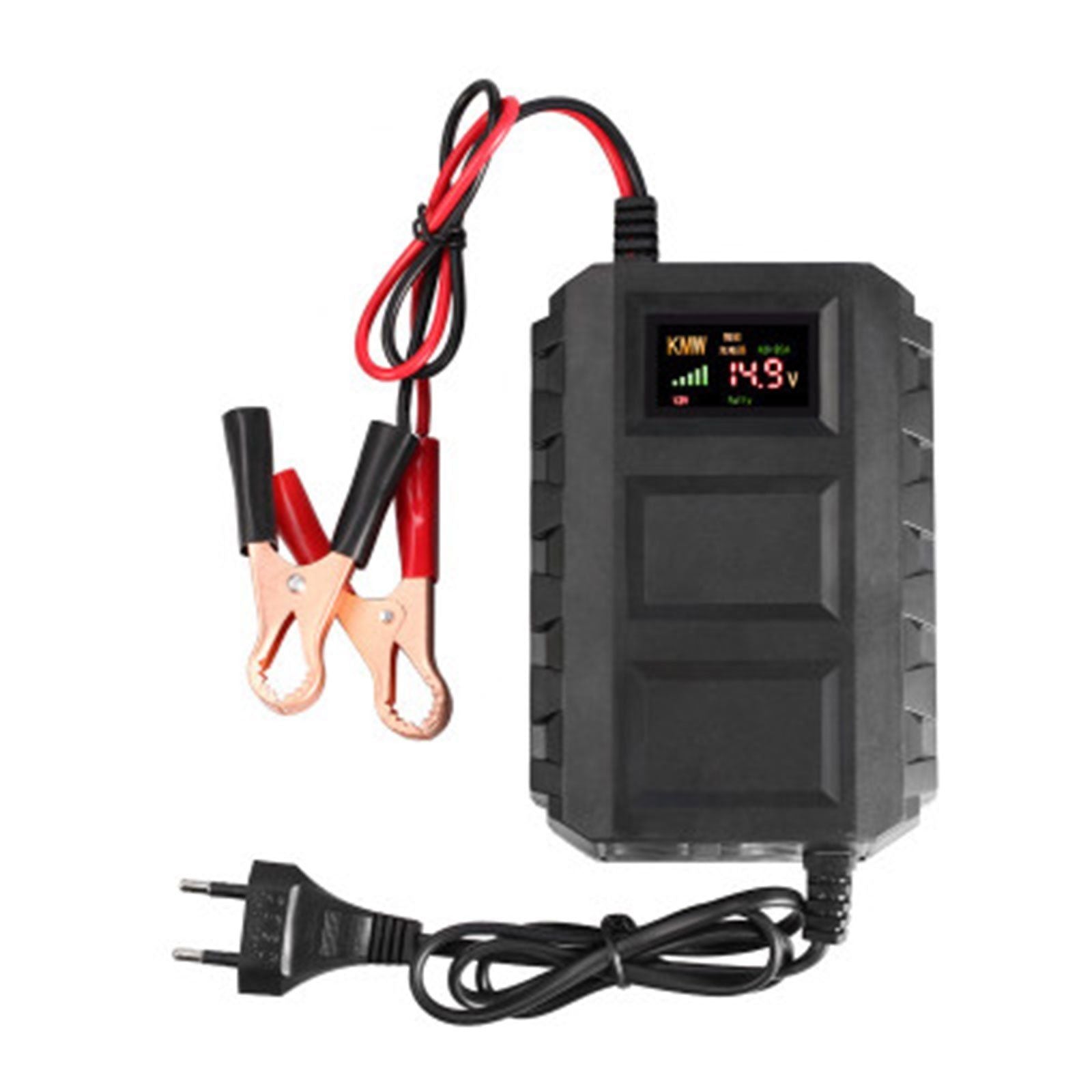 Car Battery Lead Acid Charger Automobile Motorcycle 12V 20A Intelligent LCD