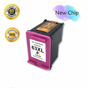 For HP 63 XL Black Color Ink Cartridge for HP OfficeJet 3830 3833 4650 5258 5255