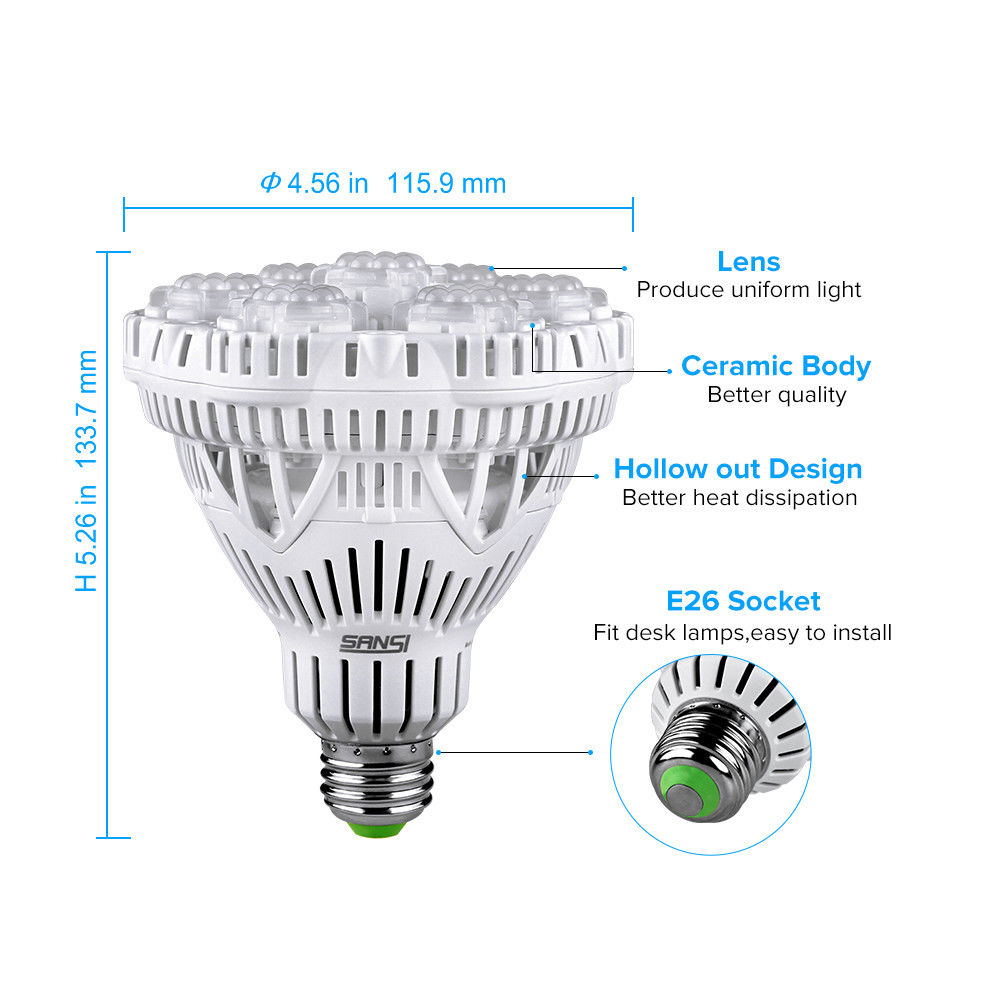 sansi 36w led grow light bulb LED Plant Grow Light Bulb Indoor Garden 40W – E-JOY WHOLESALE