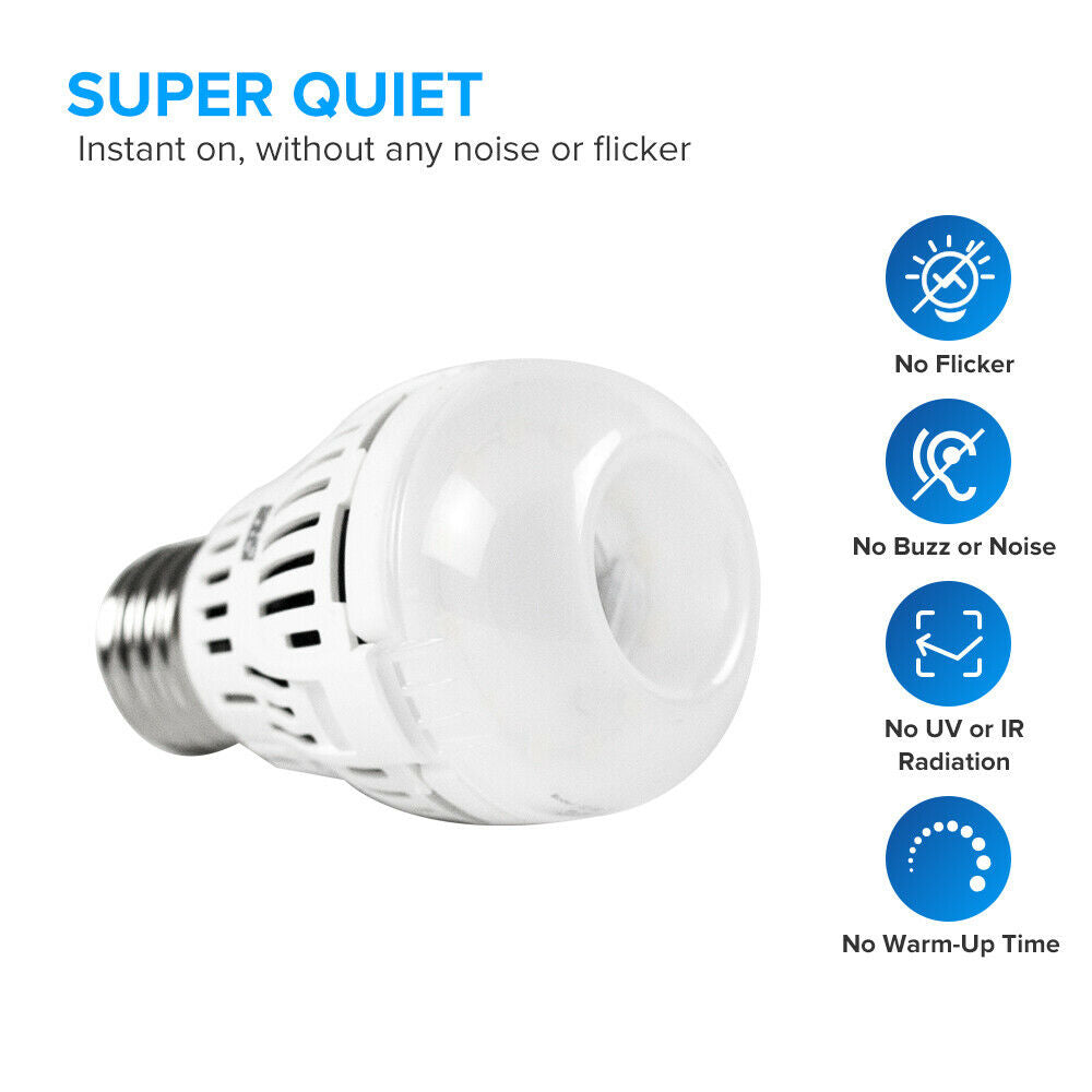 LED Light Bulbs 3000K Soft Warm White 800lm 8W 6Pack A15 60-80W Equiv.Bulb