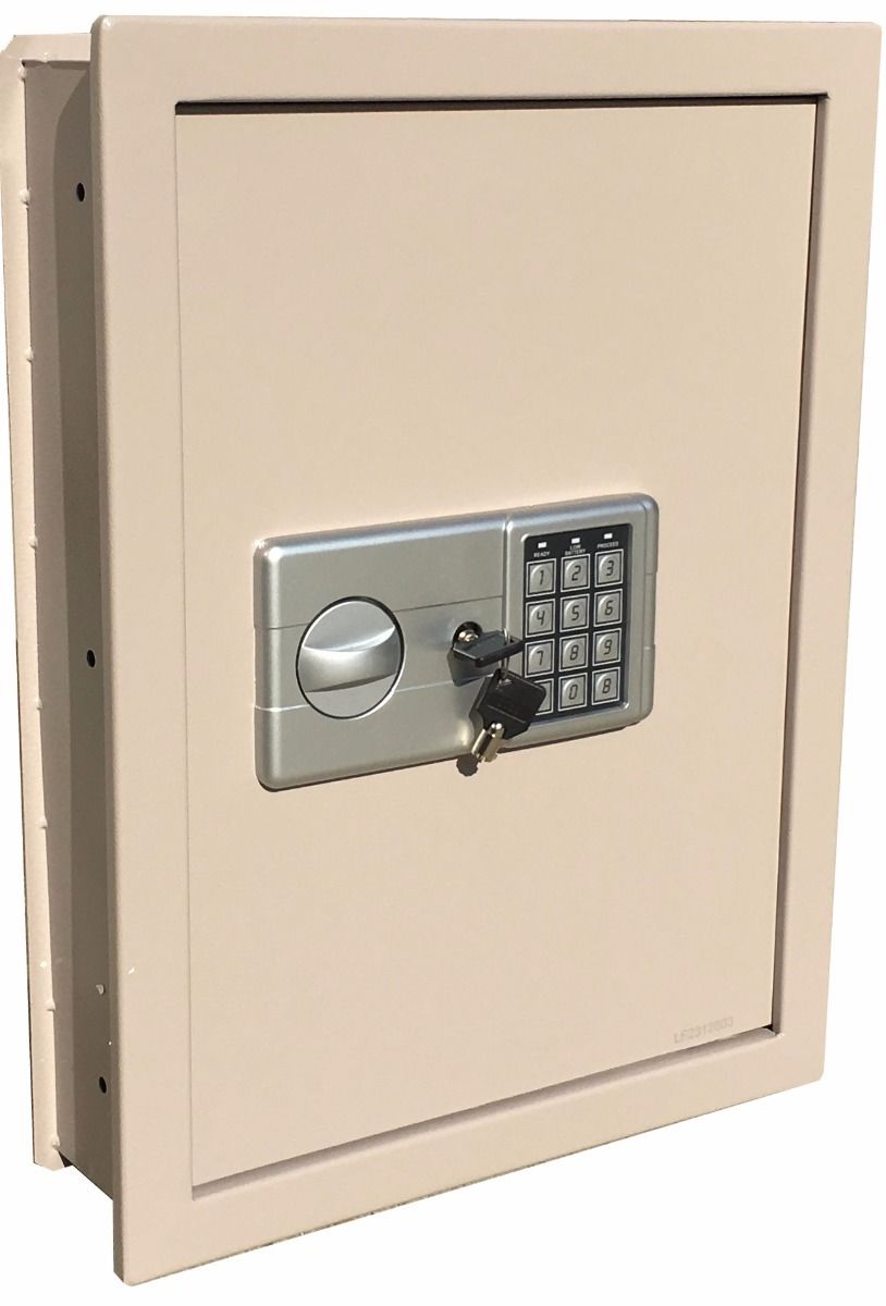 DIGITAL ELECTRONIC FLAT RECESSED WALL SAFE SECURITY BOX JEWELRY CASH ...