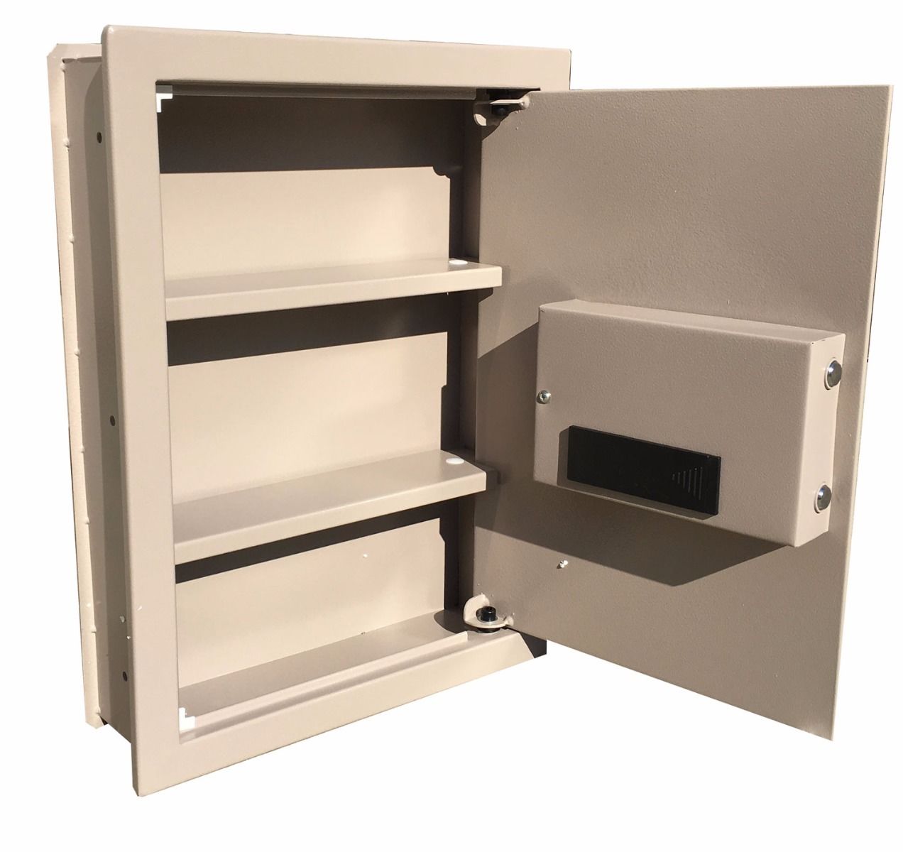 DIGITAL ELECTRONIC FLAT RECESSED WALL SAFE SECURITY BOX JEWELRY CASH ...