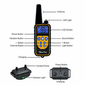Dog Training Collar With 800 Yards Wireless Remote WaterProof For 3 Dogs P 13 Dog Training Collar With 800 Yards Wireless Remote WaterProof For 3 Dogs P 13