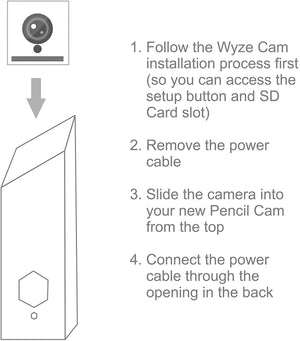 Pencil CASE for Wyze Cam! Make Your Wyze Cam