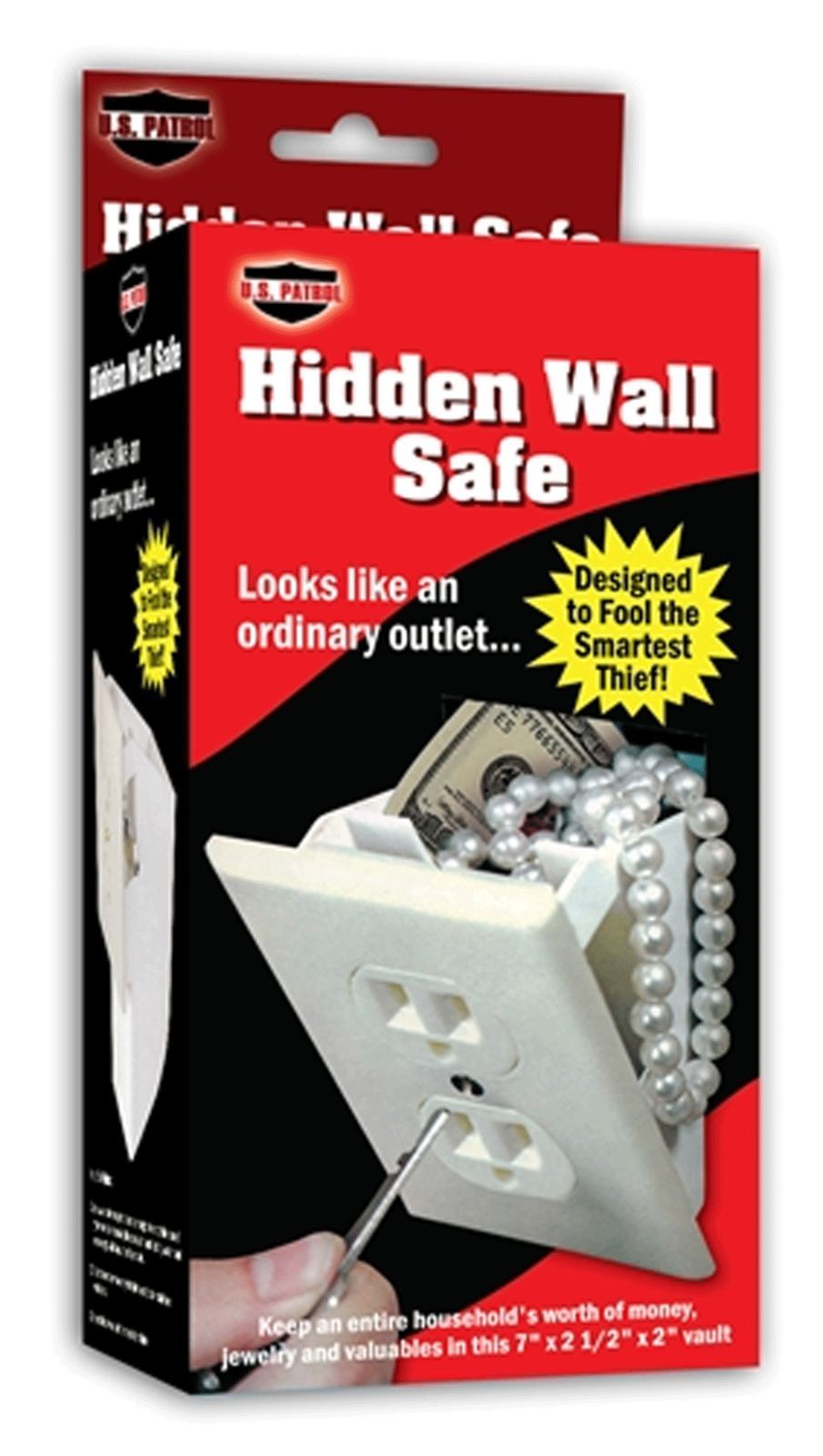 Hidden Wall Safe Security Electrical Outlet Keys Vault Secret Hide Valuables